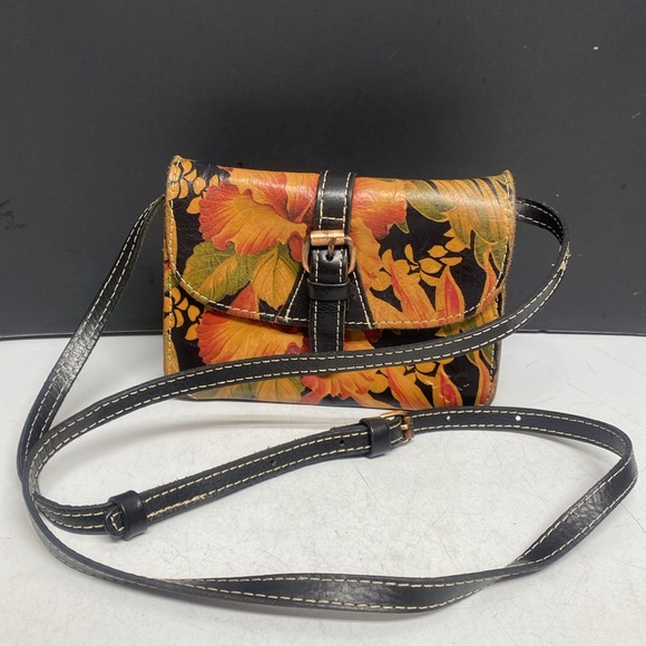 Patricia Nash Floral Leather Crossbody Purse - Picture 3 of 17